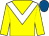 Yellow, white chevron, royal blue cap (Nixon, Wharton & Linden Lads)