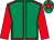 Emerald green, red seams, sleeves and star on cap (Zen Racing & Mr J S Goldie)