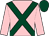 Pink, dark green cross belts, dark green cap (Mr Chris Jenkins)