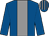 Royal blue, grey stripe, royal blue sleeves, striped cap (Mr Sarel Smit)