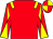 Red, yellow epaulets, diabolo on sleeves, quartered cap (Mr W F Davis)