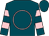 Teal, pink circle, pink hoops on sleeves (Babcock, Kathleen And Brown, David E)