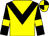 Yellow, black chevron, black sleeves, yellow armlets, yellow and black quartered cap (Mrs Q J Guo)