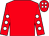 Red, white spots on sleeves, white spots on cap (Adrian McAndrew)