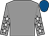Grey, white stars on sleeves, royal blue cap (The Thrower Family)