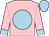 Pink, light blue ball, pink, light blue cuffs and cap (Michael Hui)