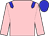 Pink, blue epaulettes and cap (Messrs N S Morrice, R S Napier, J M Ulcoq & Dr L K)