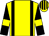 Yellow, black braces, black sleeves, yellow armlets, yellow and black striped cap (Mr W P Flynn)
