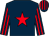 Dark blue, red star, striped sleeves & cap (Michael O'Callaghan Racing Club)