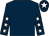 Dark blue, white stars on sleeves, white star on cap (T V Magnier & Mrs T Hyde & J R McDonald)