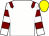 White, maroon epaulets, hooped sleeves, yellow cap (Mr David Tate)