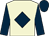 Beige, dark blue diamond, sleeves and cap (Mr & Mrs S Malcolm And Mr & Mrs H Jarv)