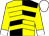 Yellow and black quarters, yellow chevrons, white cuffs on sleeves, white cap (Darwin Balthazar)