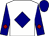 White, navy diamond, burgundy diamond on navy sleeves, navy cap with burgundy visor (Final Turn Racing Stable, Llc)