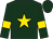 Hunter green, gold star, gold bars on sleeves (Home Team Stables)