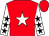 Red, white star, white sleeves, black stars (Eduardo Jones)