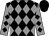 Black and grey diamonds, grey sleeves, black diamonds, black cap (Mr Stephen J S Lee)