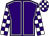 Purple, white seams, checked sleeves and cap (Book Four Bandits)