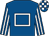 Royal blue, white hollow box, striped sleeves, check cap (Mr Mel Roberts & Ms Nicola Meese 1)