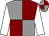 Grey and maroon (quartered), white sleeves (Bottisham Heath Stud)