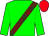 Green, grant tartan sash, red cap (Malcolm Aldis & Susan Abbott Racing)