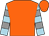 Orange, light blue and grey hooped sleeves (Don Alberto Stable)