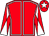 Red, white seams, diabolo on sleeves and star on cap (The Sir Plato Partnership)