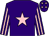 Purple, pink star, striped sleeves and stars on cap (Mr John Murphy)