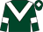 Dark green, white chevron, white armlet, white diamond on cap (Byrnsey Boys Syndicate)