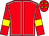 Red, white seams, yellow armlet, red cap, yellow stars (Bowes Lodge Stables Partnership)
