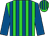 Lime green and royal blue stripes, royal blue sleeves (Francisco Herrera)
