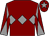 Maroon, grey triple diamond, diabolo on sleeves and star on cap (The Twopin Partnership)