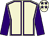 Beige, purple seams, sleeves and stars on cap (Mr A L Grice)