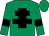 Emerald green, black cross of lorraine and armlets (The Green Door Partnership)
