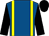Royal blue, yellow braces, black sleeves and cap (Miss Emma L Owen)