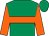 Emerald green, orange hoop and sleeves (Mr Mubarak Al Naemi)