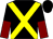 Black, yellow cross belts, black and maroon halved sleeves (Mr S A Morgan)