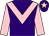 Purple, pink chevron, sleeves and star on cap (Mr P Appleton & Mrs Anne Elliott)