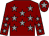 Maroon, grey stars, maroon cap, grey star (Jack & Freya Cork)
