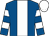 Royal blue, white stripe, hooped sleeves, white cap (Mr Ahmed Jaber)