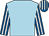 Light blue, royal blue and white striped sleeves and cap (Northern Hart Racing & Partner)