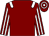 Maroon, white epaulets, striped sleeves, hooped cap (Mr Peter Foster)