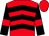 Red, black chevrons and sleeves, red armbands and cap (Mr R Francis)