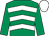 Emerald green & white chevrons, emerald green sleeves, white cap (John Joseph Brennan)