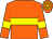 Orange, yellow hoop and armlets, hooped cap (Suffolk Bloodstock)
