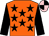 ORANGE, BLACK stars and sleeves, PINK and BLACK quartered cap (R Jacobs, S Davidson, R & T Dobbin)