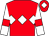 Red, white triple diamond, white sleeves, red armlets, red cap, white diamond (Mr&Mrs R Houghton,t Houghton & H Gopsi)