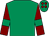 Emerald green, maroon sleeves, emerald green armlets, emerald green cap, maroon spots (Burflex (scaffolding) Ltd)