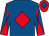 Royal blue, red diamond, diabolo on sleeves, red cap, royal blue diamond (M Doocey, S Doocey & P J Doocey)