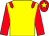 Yellow, red epaulettes & sleeves, red cap, yellow star (Anonymous Syndicate)